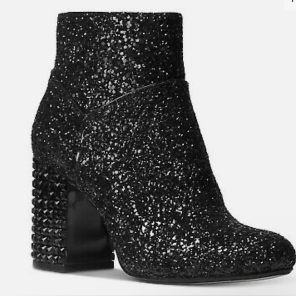 Michael Kors Shoes - Michael Kors Sparkling Black Ankle Booties